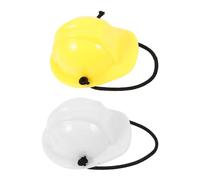 BELLIFFY Lot de 2 Mini-Chapeaux pour Reptiles Cordon de Sécurité, Plastique Léger, Couleurs Jaune et Blanc, Taille, Chapeaux Décoratifs Adaptés pour Lézards et Serpents, Accessoires