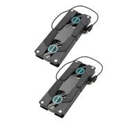 BELLIFFY Lot de 2 Supports Pliables et Ventilés pour Ordinateur Portable Port USB, Refroidisseur d'air Antidérapant Compatible Toutes Tailles, pour Gaming et Usage Quotidien