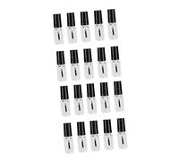 BELLIFFY Lot de 20 Flacons de Vernis à Ongles en Verre de 5 Ml Récipients Vides pour Nail Art Petits Flacons Pratiques pour Voyage Pinceau Transparent