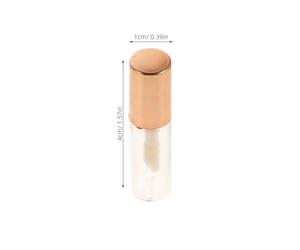 BELLIFFY Lot de 20 Mini Tubes de Gloss à Lèvres Vides Rechargeables 12 Ml en Plastique Transparent Fermeture Étanche Format Compact Portable pour Voyage et Maquillage DIY