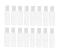BELLIFFY Lot de 25 Petites Bouteilles en Pp Légères et Étanches pour Solution de Soin Lentilles de Contact, Flacons Compacts Voyage