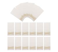 BELLIFFY Lot de 25 Serviettes en Papier Doré à Motif Vague 20 X 10 CM Absorbantes et Pliées Compactes Serviettes de Table pour Mariage Anniversaires et Fêtes Western Raffinées