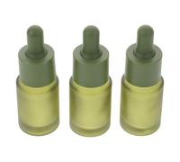 BELLIFFY Lot de 3 Flacons Compte-gouttes en Verre Dépoli Vert 15 Ml, Pipettes Précises pour Liquides, Bouteilles Rechargeables pour Huiles Essentielles, Sérums et Voyages
