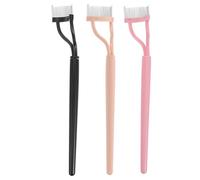 BELLIFFY Lot de 3 Peignes Séparateurs de Cils en Acier Inoxydable Brosse à Cils Métallique Fine pour Démêler et Définir Outil Précis pour Maquillage et Soin des Sourcils Portable et