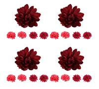 BELLIFFY Lot de 4 Accessoires de Coiffure Hanfu à Fleurs Anciennes 5 Fleurs de Rose Séchée Épingles à Cheveux Artisanales Légères pour Mariage Carnaval et Bals Masqués Traditionnels