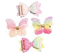 BELLIFFY Lot De 4 Accessoires Pour Cheveux Pour Enfants Pinces À Cheveux Pour Filles Nœud Chic Et Décoration Pour Anniversaire Baby Shower