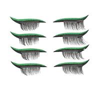 BELLIFFY Lot De 4 Paires De Bandes Autocollantes Élégantes Pour Eye-liner Vert À Porter Pour Un Événement Ou Au Quotidien
