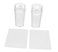 BELLIFFY Lot De 4 Plaques De Nail Art Transparentes Diy, Tampons à Ongles Pour Manucure, Modèles Variés, Pour Débutants Et Professionnels, Accessoires Maniables Pour Création Artistique