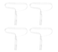BELLIFFY Lot de 4 Sangles Blanches Résistantes aux Intempéries pour Filet de Volley-Ball Bande Centrale en Nylon pour Fixation Précise Accessoire Multisports Compétition et Entraînement