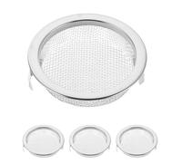 BELLIFFY Lot de 4 set de Filtres en Acier Inoxydable pour Bocal de Moxibustion Grille de Filtration Anti-Cendres Résistants à Haute Température Accessoires pour Kit de Moxibustion