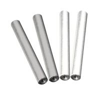 BELLIFFY Lot de 4 Tiges D’électrolyse en Fer et Aluminium, Kit de Remplacement pour Électrolyseur, Pièces de Laboratoire Compactes et Précises pour Test de Pureté de L’eau à Domicile