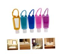 BELLIFFY Lot De 5 Bouteilles De Toilette De Voyage En Silicone De 30 Ml Bouteilles De Lotion Pour Les Mains En Plastique Anti-fuites Pour Une Utilisation En Famille Et En Voyage