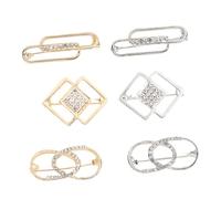 BELLIFFY Lot De 6 Broches pour Jupe Taille Cardigan Créatif Épingle De Sûreté Vêtements Tendance Décoration