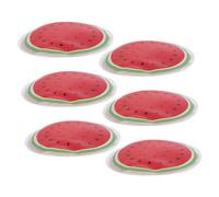 BELLIFFY Lot De 6 Compresses Froides Yeux 3 Pastèque Patchs Rafraîchissants Apaisants Réutilisables Masque Oculaire Refroidissant Pour Soins Personnels