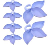 BELLIFFY Lot de 6 Gamelles en Plastique pour Petits Animaux Mangeoire Suspendue à 3 Compartiments Anti-Mordillements Barrière Anti-Éclaboussures pour Hamsters Lapins et Chinchillas