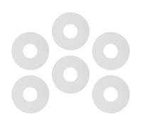 BELLIFFY Lot de 6 Joints D’Étanchéité PVC Blancs pour Valve de Gonflage 9 CM Rondelles de Remplacement pour Bateau Gonflable Kayak Annexe et Matelas Pneumatique Accessoire Étanche et