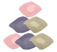 BELLIFFY Lot de 6 Lingettes de Rechange pour Brosse Long Manche Moufles Exfoliant Corps Textures Douces et Efficaces Couleurs Gris Vert Rose Recharge pour Nettoyage du Dos et Gommage
