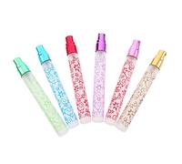 BELLIFFY Lot De 6 Petits Flacons Pulvérisateurs En Verre Mat 10 Ml, Vaporisateur Portable Rechargeable, Format Voyage, Pour Cosmétiques Et Soins Capillaires, Utilisation Pratique En Déplacement