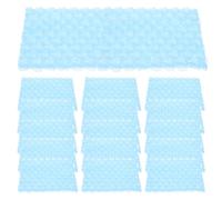 BELLIFFY Lot de 60 Pochettes à Bulles de Cœur 10X10 CM Double Paroi Couleur Bleu Clair Paquet D’Emballage Antichoc pour Expédition et Déménagement Protection Renforcée pour Objets