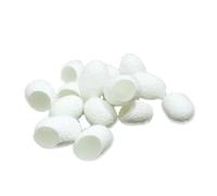 BELLIFFY Lot De 90 Boules De Soie Naturelle Exfoliantes Nettoyage Du Visage, Cocons Biologiques Petits, Adaptées Aux Soins De Beauté, Éliminent Points Noirs Et Gommage Pour Peau Sensible