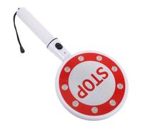 BELLIFFY Lumineux Portatif Double Face Go/Stop à LED, Panneau de Contrôle Circulation sans Pile, Indicateur de Routière pour Gestion de Stationnement et Industrielle