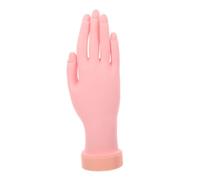 BELLIFFY Main d'Entraînement pour Faux Ongles Main Simulée Flexible Support de Pratique pour Nail Art Taille Réaliste pour Débutants pour Formation et Photographie