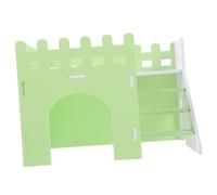 BELLIFFY Maison De Cachette pour Hamster à Deux Niveaux avec Échelle Abri pour Rongeurs pour Chinchilla Et Gerbille
