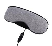 BELLIFFY Masque Chauffant USB pour Yeux Sommeil Confortable et Cache-yeux Occultant pour Bureau et Étudiants Lavande Grise