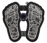 BELLIFFY Masseur Électrique de Pied Portable Antidérapant avec Affichage LCD Tapis de Massage Shiatsu pour Circulation Sanguine et Fatigue Léger et Compact pour Bureau et Voyage