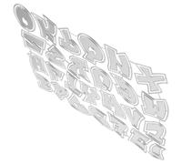 BELLIFFY Matrices de Découpe Lettres Majuscules en Acier au Carbone Moules Alphabet DIY pour Scrapbooking Gaufrage Papier et Cuir Kit Créatif pour Cartes Personnalisées et Loisirs