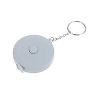 BELLIFFY Mini Mètre Ruban Souple 2 M à Double Échelle en Tissu Bleu avec Porte-clés, Ruban de Poche Rétractable pour Couture, Tricot et Loisirs Créatifs, Usage Maison et Extérieur