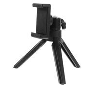 BELLIFFY Mini Trépied pour Téléphone Portable Support de Caméra Rotatif, Stabilisateur Compact pour Enregistrement Vidéo, Portable et Léger, Adapté Bureau et Voyage, Couleur Noire