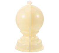 BELLIFFY Moule à Béton pour Boule de Colonne Romaine 20 CM Plastique ABS Robuste Moule à Ciment pour Décorations de Balustrade et Allée de Jardin pour Aménagement Paysager Extérieur