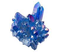 BELLIFFY Natural Crystal Cluster Ornament 100G Blue Stone for Aquarium and Garden Decoration Handmade Crafts Material Random Shape