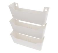 BELLIFFY Organisateur de Courrier Mural Beige, Boîte Plastique Multi-Couche | Fixation Murale, 1 Set, pour Bureau et Poste de Travail, pour Livrets et Rapports
