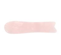 BELLIFFY Outil de Massage Gua Sha Planche de Grattage Visage Portable en Cristal de Quartz Rose Améliore L'absorption des Soins, pour Relaxation et Soulagement du Stress