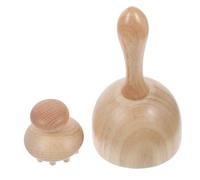 BELLIFFY Outils De Massage En Bois Octopus 2 Pièces Ensemble Torche Petit Masseur Musculaire Manuel Bien-être Détente Relaxation Corps Cuir Chevelu