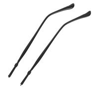BELLIFFY Paire de Branches de Lunettes Universelles en Alliage Noir Embouts Confortables pour Amélioration du Cadre, Accessoires Vis Inclus, Style Moderne