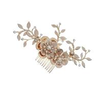 BELLIFFY Peigne À Cheveux De Mariage Fait Main Accessoires De Mariée Pince À Cheveux Latérale En Strass Style Rétro À Porter