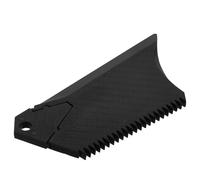 BELLIFFY Peigne à Wax pour Planche de Surf Trapézoïdal en Carbone avec Grattoir et Porte-clés Intégré, Outil d'entretien Multi-Planches pour Réparation et Application Uniforme de Cire,