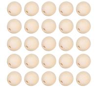 BELLIFFY Perles en Bois Naturel 500 Pcs 12 MM Trou 3 MM Perles D’Espacement pour Bracelets Loisirs Créatifs et Décoration Intérieure Accessoires pour Macramé Remplissage de Vases et