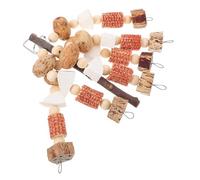 BELLIFFY Perroquet Cage à Perruche Oiseaux perroquets à mâcher Jouets Suspendus à mâcher Lapin Perruche à Suspendre à mâcher Oiseau Perroquet os de seiche