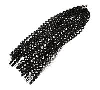 BELLIFFY Perruque Afro Bouclée Chic Accessoire Tressé Naturel Noires Style Ondulé Noir Cheveux Synthétiques Doux Et Réalistes