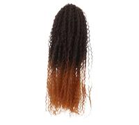 BELLIFFY Perruque Tresse Africaine Cheveux Bouclés Au Crochet Cheveux Au Crochet Vague D'eau Des Extensions De Brun Fil Haute Température