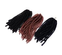 BELLIFFY Perruques Africaines Élégantes 1b/couleurs Mélangées Perruques Respirantes Tresses Dreadlocks Au Tendance