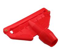 BELLIFFY Pince de Remplacement pour Tête de Balai Serpillière en Plastique Rouge Clip Détachable Standard Compatible Accessoires Balai Fixation Facile pour Nettoyage Ménager