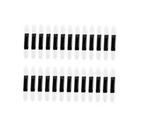BELLIFFY Pinceaux à Paupières en Éponge Blanche Double Embout 100pcs pour Application Précise, Kit D'applicateurs Ronds en Mousse, pour Performances et Usage Quotidien