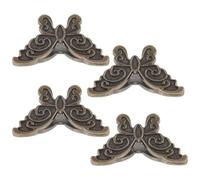 BELLIFFY Pinces Papeterie de Bureau en Alliage de Zinc Clips Papillon Innovants Lot de 4 et Portables Clip de Journal Pratique pour Photos et Documents