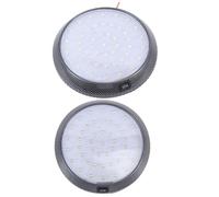 BELLIFFY Plafonniers De Voiture Ronds 46 Led Blanc Pur, Lot De 2 Éclairages Led Intérieurs, Plastiques Résistants, Compatibles Camion Et Véhicule Toute Saison, Usage Automobile Polyvalent