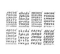 BELLIFFY Pochoirs Lettres Anglaises Modèles De Chiffres Pochoirs Alphabet Symboles Chiffres Pour Peinture